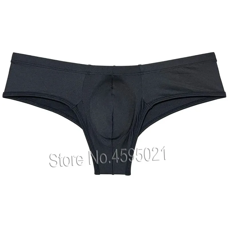 Men's Low Waist Bikini Briefs Underwear Male Bikini Enhance Pouch Boxershorts Micro Trunks Underpants Soft Briefs