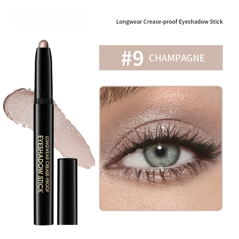 6 Colors Eyeshadow Pencil Stick Shimmer And Matte Waterproof Metallic Glitter Eye Shadow Highlighter Pencil Eyeshadow Cosmetics — image 10