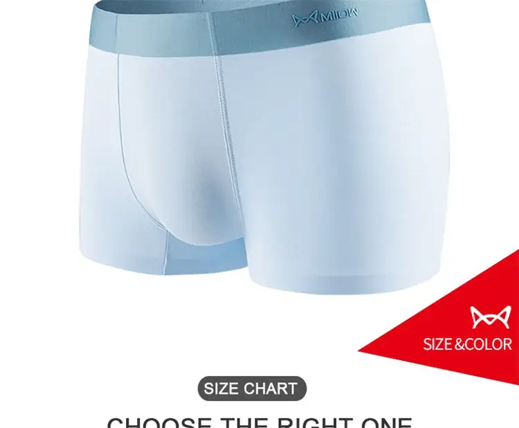 MiiOW 4Pcs Cotton Men's Panties Set Breathable Mesh Mens Underpants Graphene Antibacterial Underwear for Men Boxer Briefs L-5XL — image 11