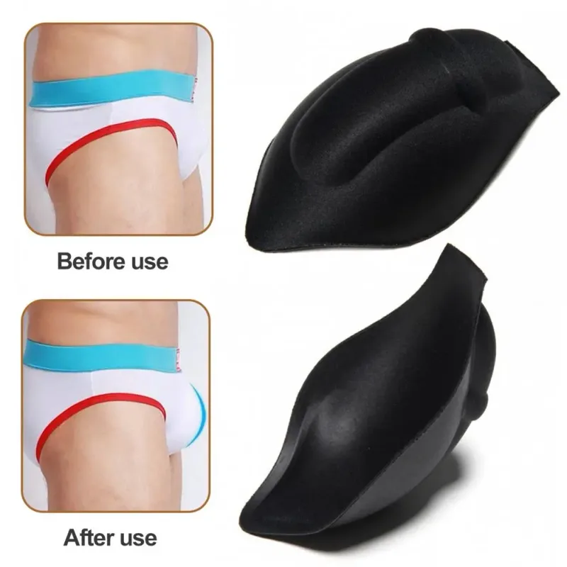 Roupa íntima acolchoada masculina, acessório de roupa íntima, aumenta a protuberância com roupa íntima masculina, copo push up para calções de banho para uso diário — image 2