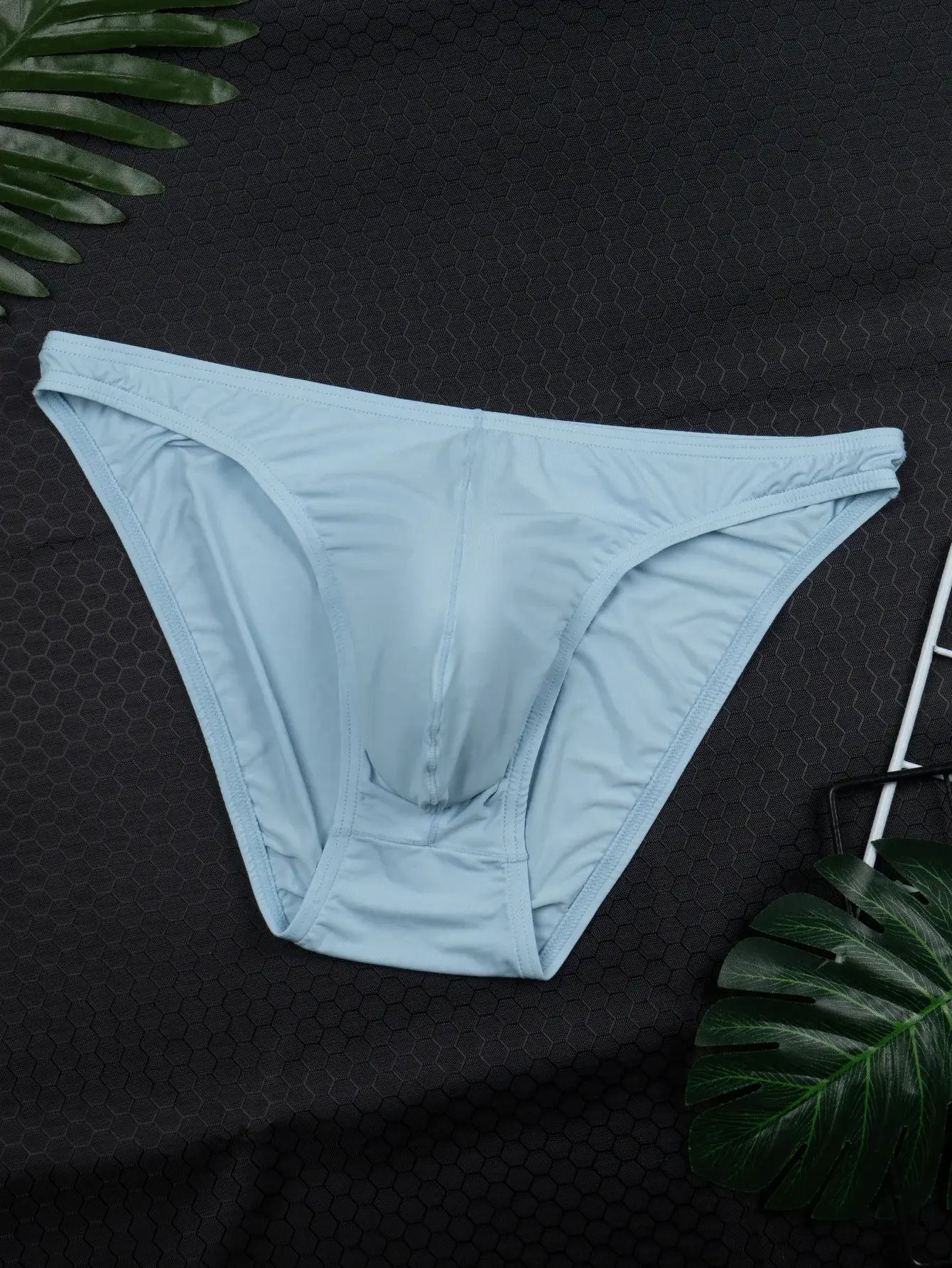 4-Pack Random Color Men's New Summer Casual Briefs, Men's Multi-Color Cool and Smooth Briefs, Men's Solid Color Breathable Comfortable Soft Briefs, Men's Stretchy Fitted Briefs — image 6