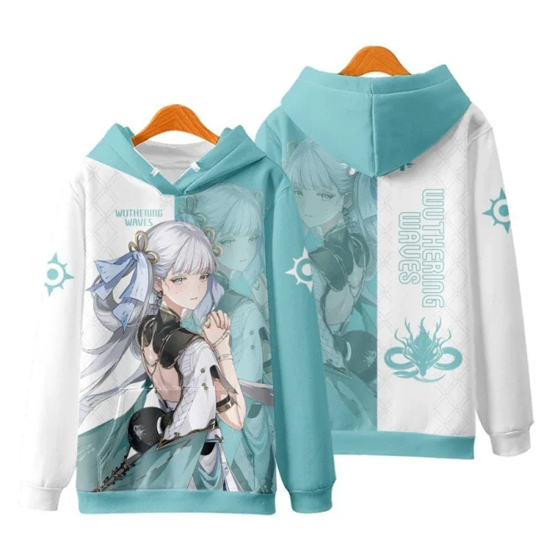 Game Wuthering Waves Cosplay Hoodies 3D Phrolova Print Men Women Anime Sweatshirt Autumn/Winter Hoodie Casual Y2k Tracksuit Coat — image 12
