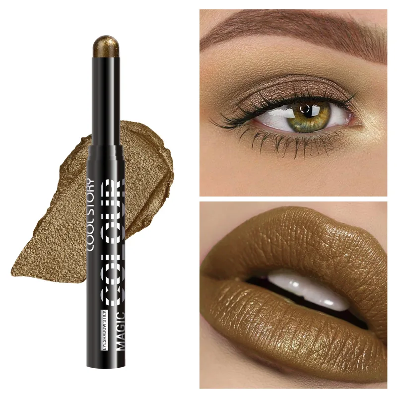 2 σε 1 Eyeshadow Lipstick Stick Pencil Waterproof Glitter Brighten Matte Eye Shadow Makeup Pigment Eyeshadow Pen — image 20