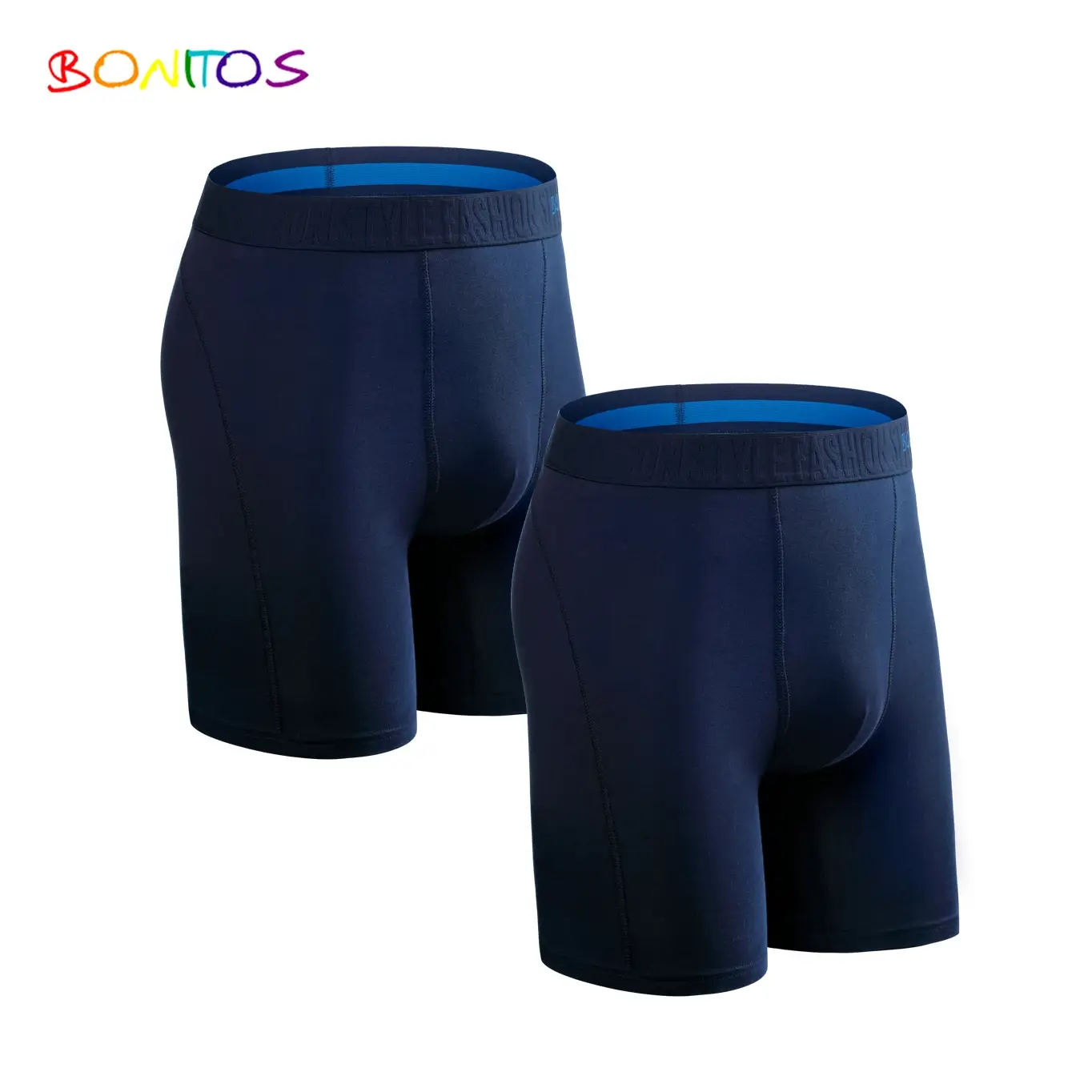 2pcs Pack Long Leg Boxer Shorts Panties Kit Homme Underpants Boxershorts Slip Underwear para sa Lalaki Cotton Lalaki Sexy Set Box Gym — image 5