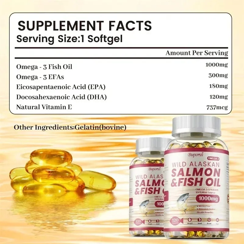 Lazac halolaj – EPA+DHA-ban gazdag támogatja az ízületek agy- és szem egészségét, javítja az immunfunkciót és antioxidáns — image 2