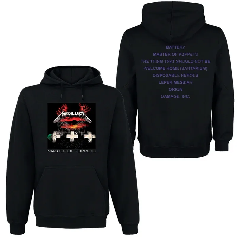 Band Rock Dark Wind Hoodie Herr Street Hip Hop Top Bekväm huvtröja Höst_Vinter Personlighet Herrkläder — image 12