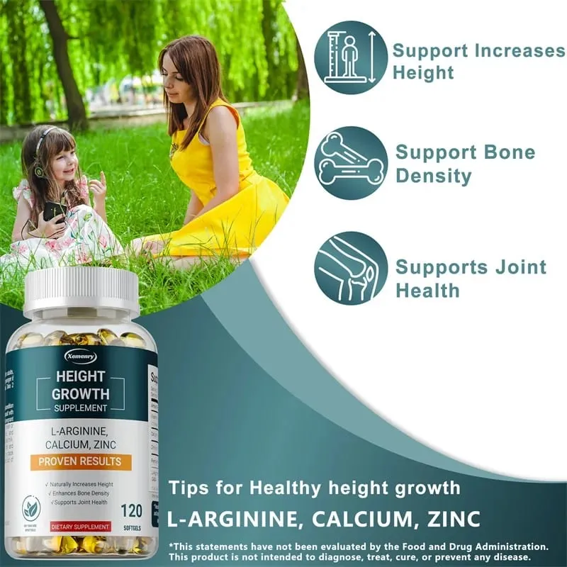Height Growth Supplements - Bone Strengthening and Growth Promotion for Children Teens and Adults