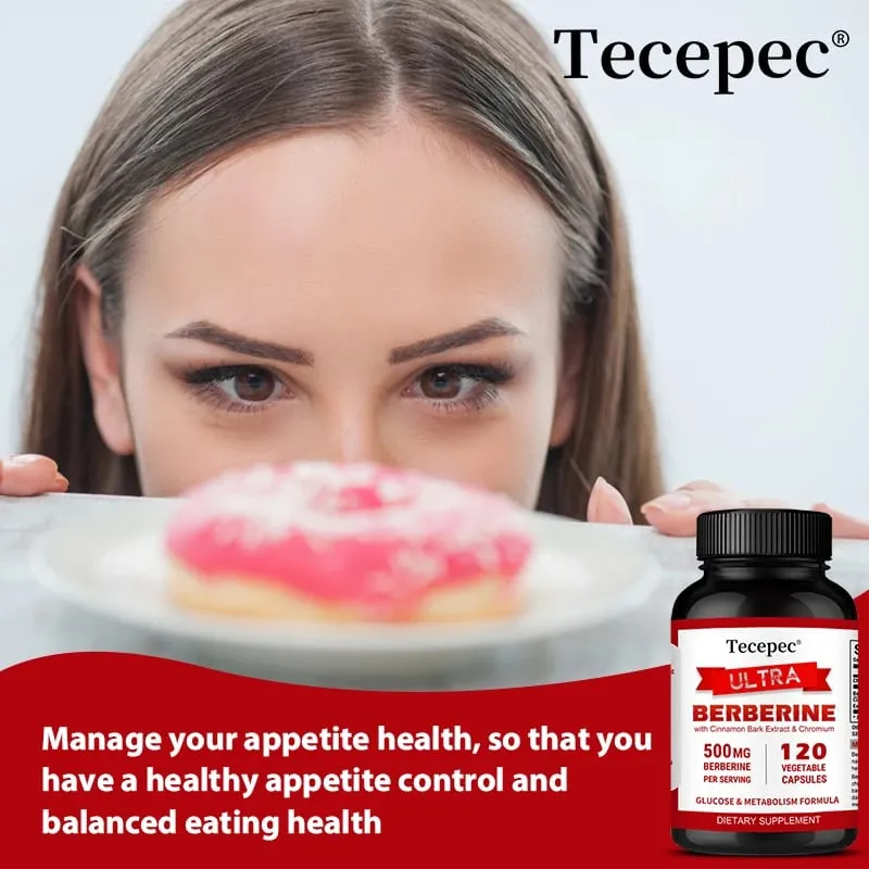 Berberine HCl 500mg Capsules with Ceylon Cinnamon Support Metabolism Cholesterol Cardiovascular GI & Daily Immune Wellness — image 2