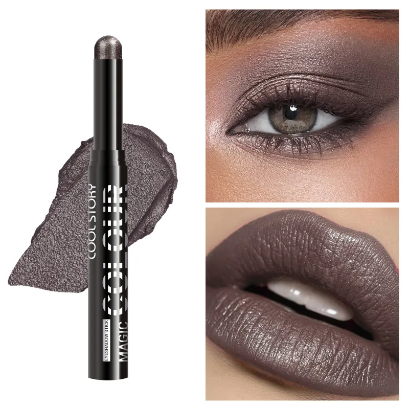 2 σε 1 Eyeshadow Lipstick Stick Pencil Waterproof Glitter Brighten Matte Eye Shadow Makeup Pigment Eyeshadow Pen — image 11