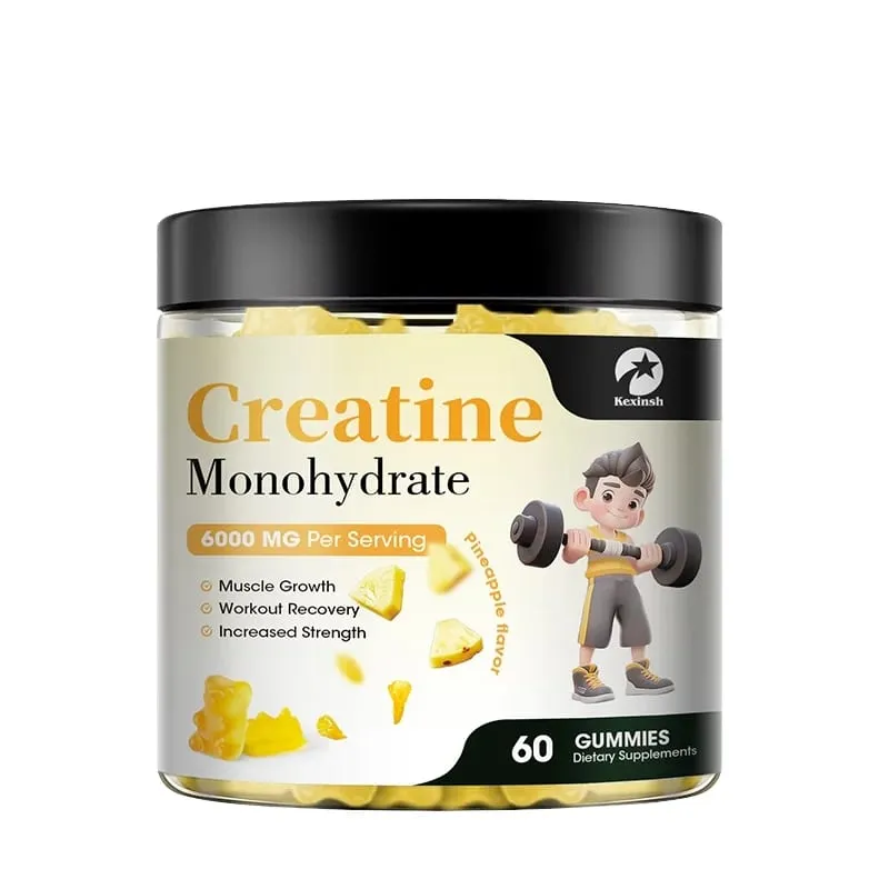 Kexinsh Creatine Monohydrate Gummies 6000mg Sugar Free Chewable Creatine for Muscle Strength Muscle Builder Energy Boost — image 2