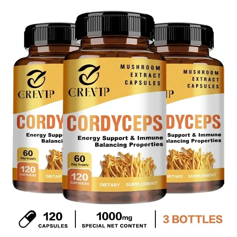 Cordyceps Mushroom Capsules - Boost Energy and Endurance Enhance Memory and Concentration and Relieve StressSupplementsSupplem — image 11