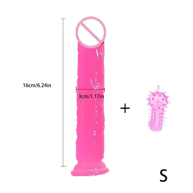 Pink Soft Realistic Dildo With Suction Cup Gode Consolador Big Penis Silicone Anal Adult Sex Toys Dilldo Plugs For Women Lesbian — image 8