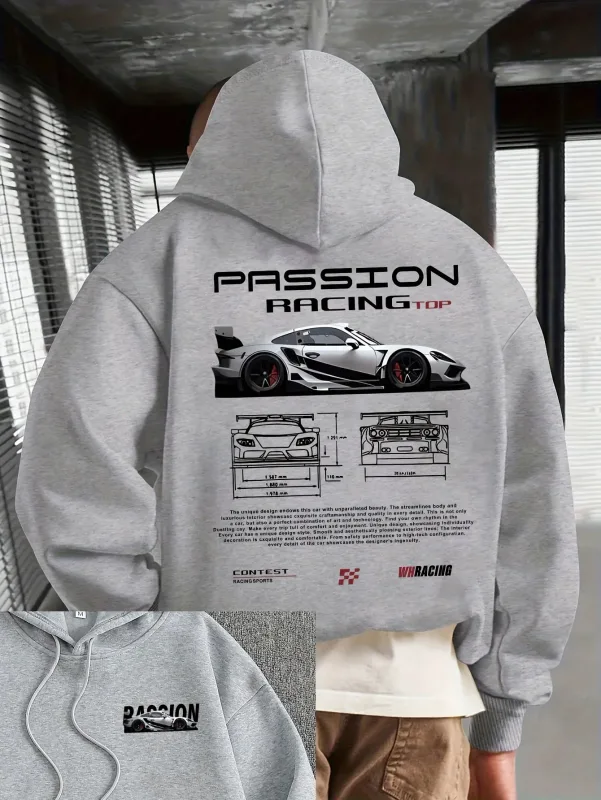Kaswal na hoodie alphabet print ng lalaki na maluwag na fit - Bahrain streetwear 22ss men clothing hoodies hoodie men one piece haikyuu — image 10