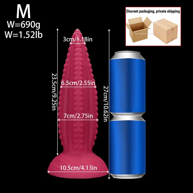 66cm Super Long Huge Anal Plug Big Thick Butt Plugs Training Anal Dilator Toy Prostate Massager Adult Anal Sex Toy For Women Men