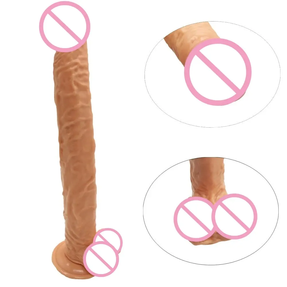 40 cm-es valósághű, hosszú műpénisz, nagy pénisz Hatalmas műpénisz hüvelyi maszturbáció G pont stimuláló anális fenékdugó női szexuális játékok 18+ — image 4