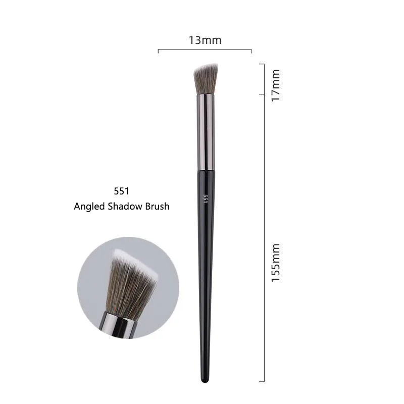1pc Pro pinceaux de maquillage fond de teint poudre ventilateur maquillage brosse Contour 3D pointillé fard à paupières correcteur angle sourcils ombre outils