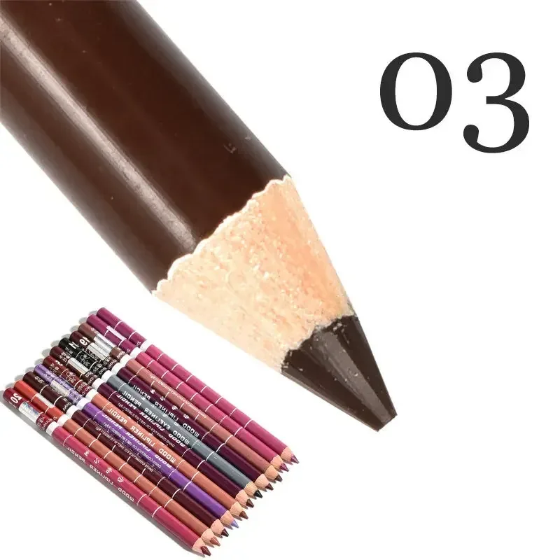 28Color Antifouling Lip Liner Professzionális rúzstoll Precise Waterproof Lip Outline Ceruza ajak smink Tartós szemceruza Krémes