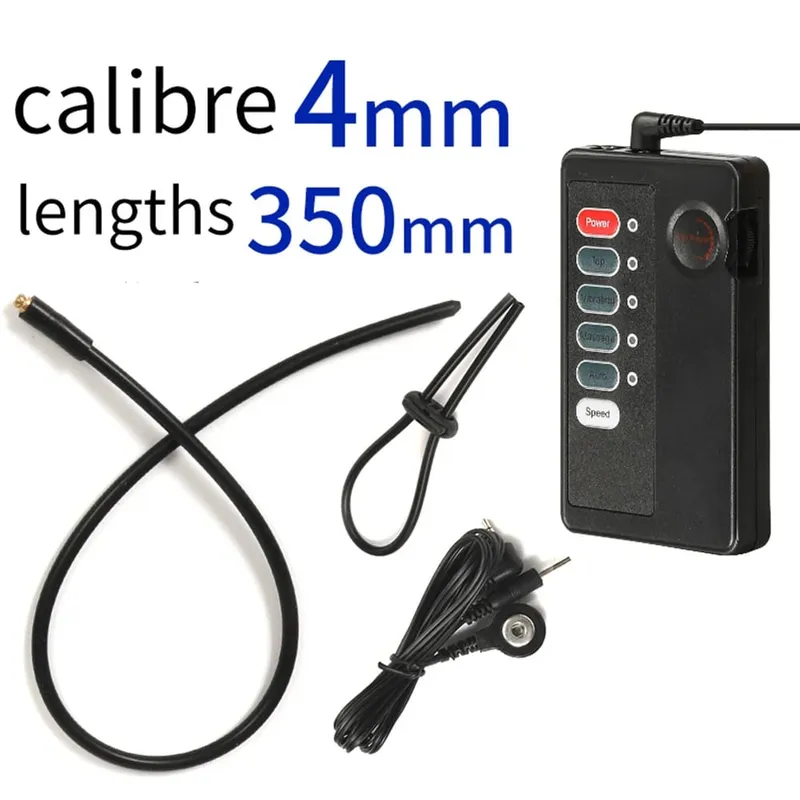 SM Electric Shock Urethra Player Metal Bead Urethral Sounding Plug Penis Ring Prostate Massage Horse Eye Rod Sex Products — image 9