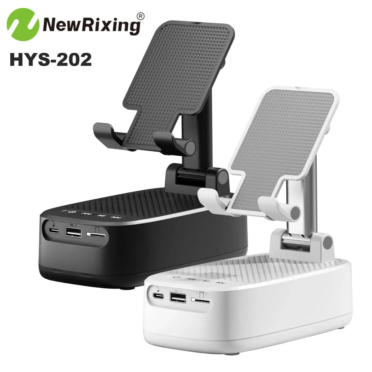Wireless Phone Holder Portable Speaker Speaker Phone Holder Emergency Power Bank 1800mAh Battery USB Charging Hands-Free — image 2