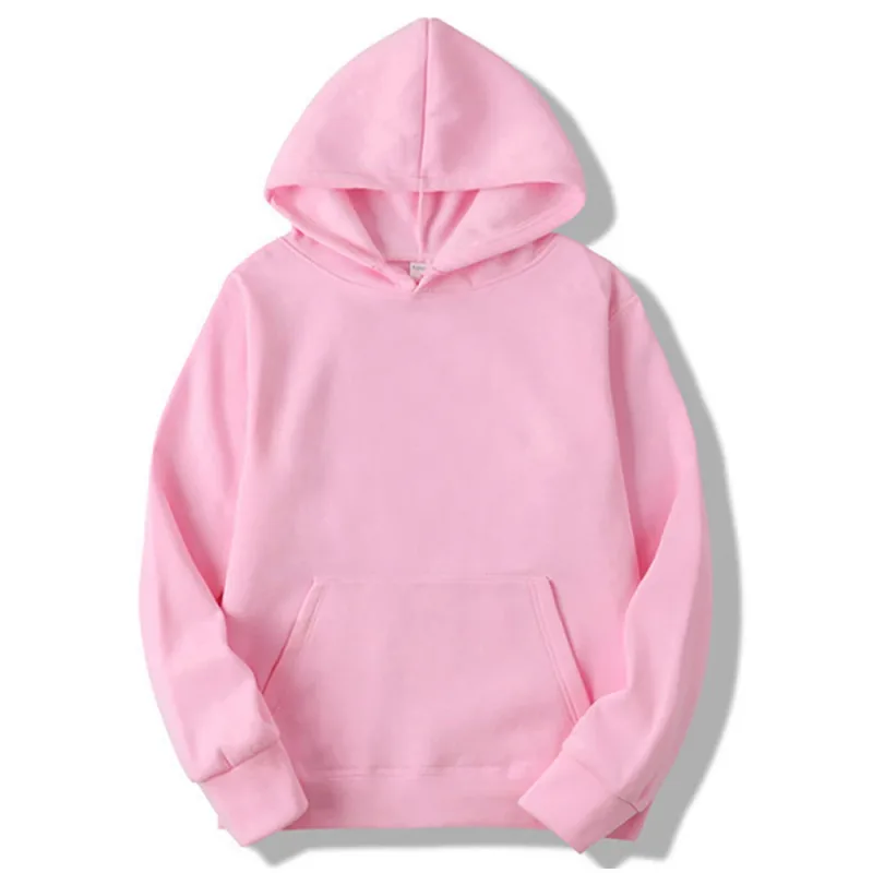 Blank Fleece Fashion Hoodies Men Pull Over Wholesale Hooded Sweatshirt Unisex Cheap Solid Hoodie In Bulk Sudaderas Con Capucha — image 4