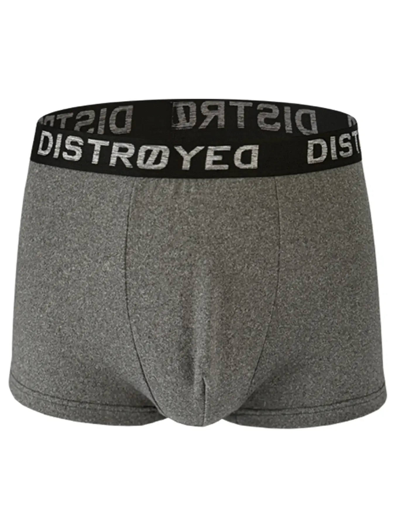 6 Pack Men's Premium Ultra Soft Cotton Boxer Briefs Black and Heather Grey Set Stretchable Fabric Non Binding Classic Underwear
