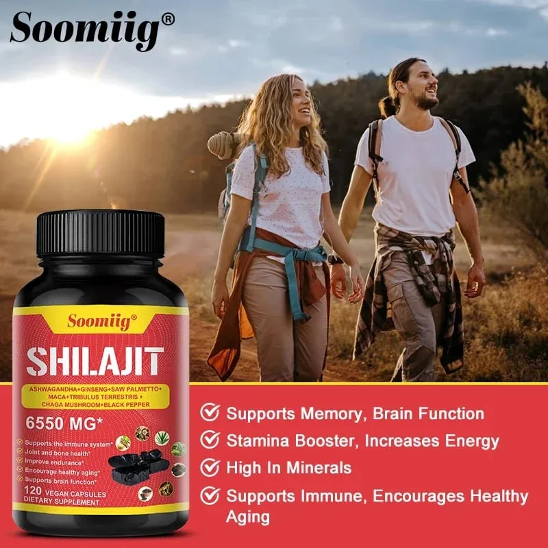 Tiszta Himalájai Shilajit kapszula – Támogatja a csontok és ízületek egészséges öregedését, javítja az állóképességet és az izmok helyreállítását — image 3