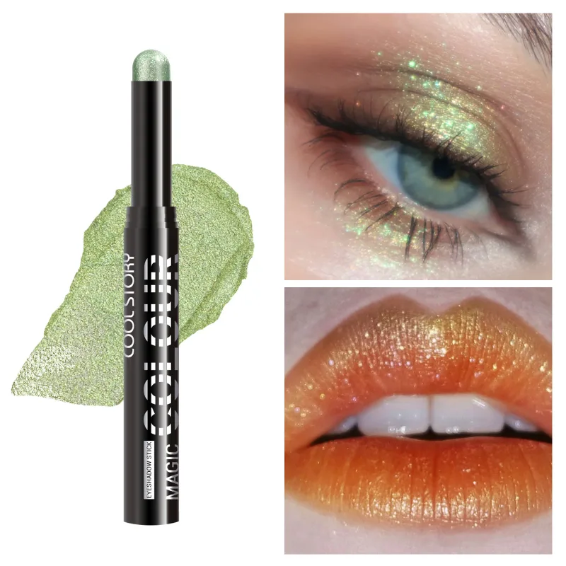 2 σε 1 Eyeshadow Lipstick Stick Pencil Waterproof Glitter Brighten Matte Eye Shadow Makeup Pigment Eyeshadow Pen — image 12