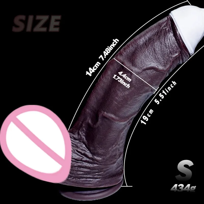 Vagina masszírozó Hatalmas valósághű műpénisz, fantázia hosszú pénisz, nagy farka tapadókorong Dildos óriás anális dugós szexjátékok nőknek, férfiaknak — image 9