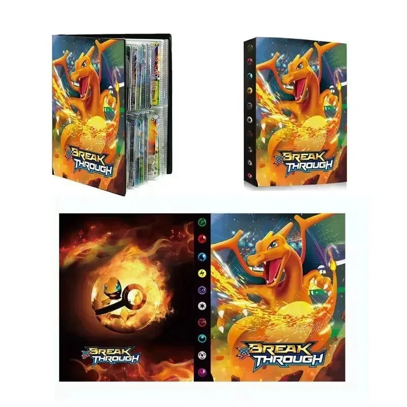 240 τεμ. Fire Dragon Card& Diablo-Fire Dragon Card Book Charizard Cards άλμπουμ Βιβλίο κάρτα παιχνιδιού VMAX GX Holder Binder Series — image 11