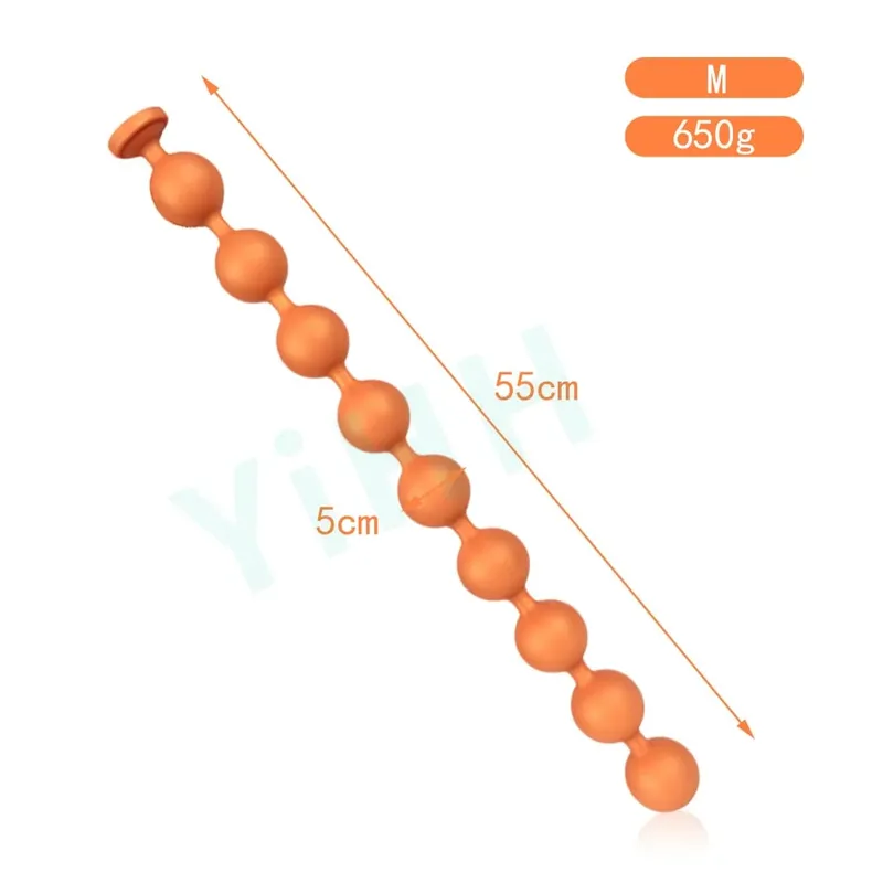 66 cm-es Szuper hosszú anális gyöngyök nagy fenékdugó hüvelyi golyók anális stimuláció húzógyöngy műpénisz Intim cikkek szexjátékok nőknek meleg férfiaknak — image 13