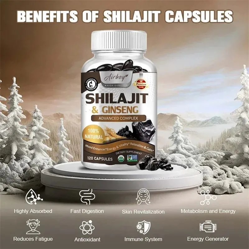 Shilajit - Ενισχυμένη απόδοση Ενεργειακής Ενίσχυσης Προωθεί την υγεία της καρδιάς και της κυκλοφορίας του αίματος — image 5
