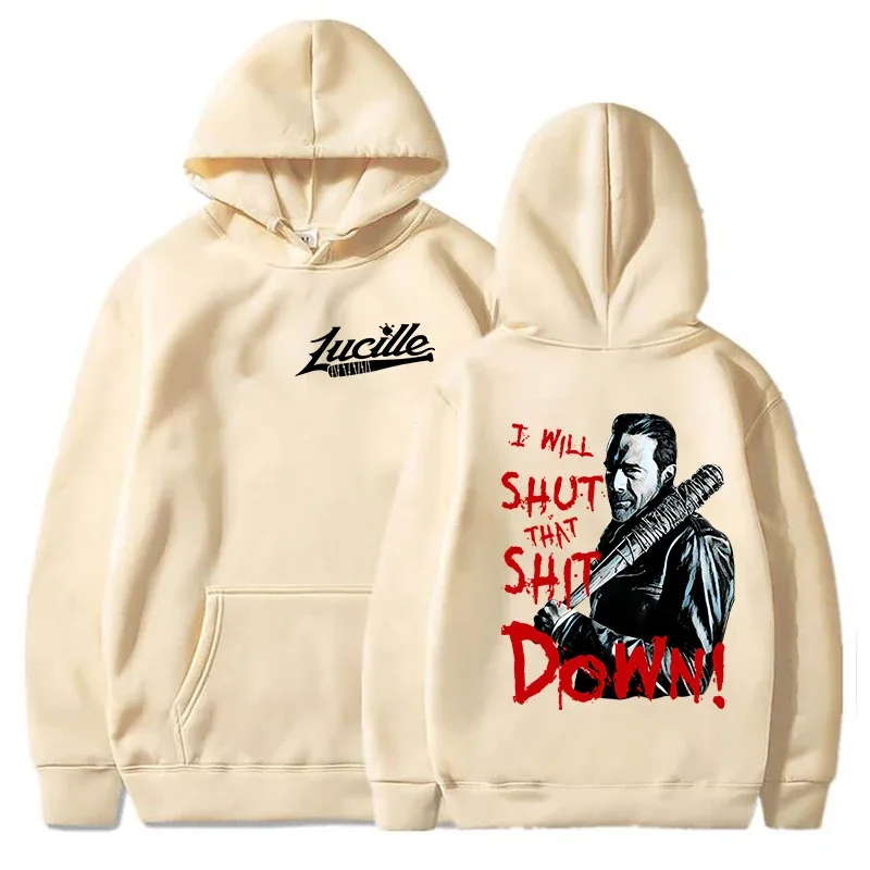 Men And Women Negan This Is Lucille The Walking Dead Printed Hoodie Casual Tops Unisex Harajuku Long Sleeve Sweatshirts New — image 1