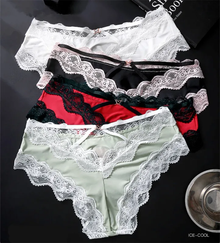 New adults 18 plus size cuecas masculino Lace 3D convex bag sexy men's underwear high elasticity string homme ice silk man thong — image 6
