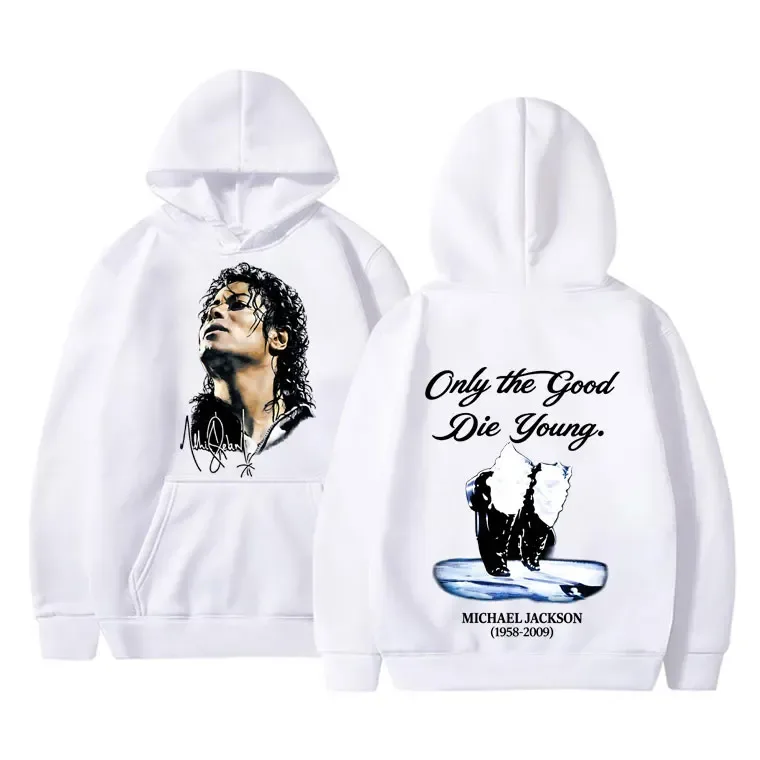 Michael Jackson King of Pop Hoodie Men Women Vintage Gothic Rock Sweatshirt Men's Punk Oversized Pullovers Hoodies Streetwear — image 5