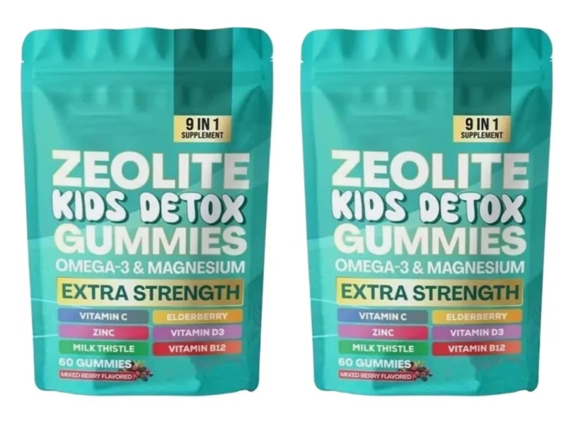 Zeolite Gummies 60 Count Contain Multivitamin Omega-3 Magnesium and Elderberry Support Detoxification & Immune System Health — image 8