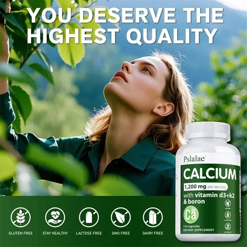 Calcium Supplement - Promotes Calcium Absorption Boosts Energy Strong Bones Supports Heart & Muscle Health Non-GMO — image 5