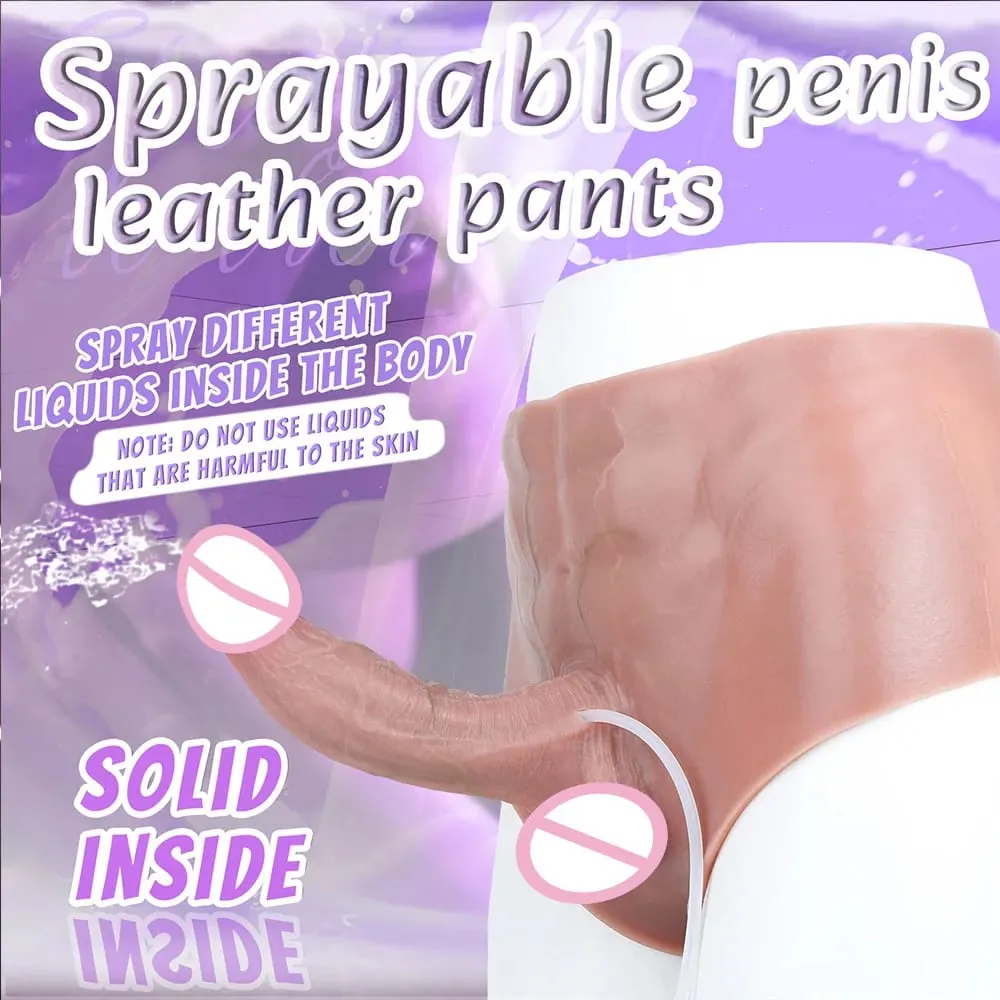 Silicone Anal Plug Squirting Dildo Panties With Abdominal Muscles Solid Penis Vaginal Anal Masturbator Sex Toy For Female