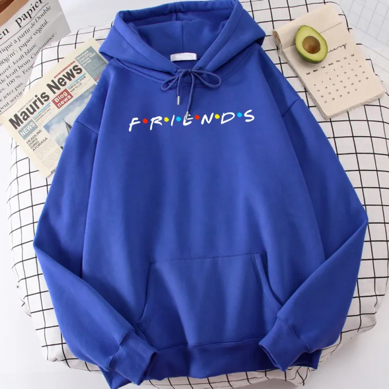 Sitcom Movie Friends Printed Mens Hoody Korean Fleece Sweatshirt Simpleng Crewneck Hooded Street Oversize Autumn na Damit ng Lalaki — image 13