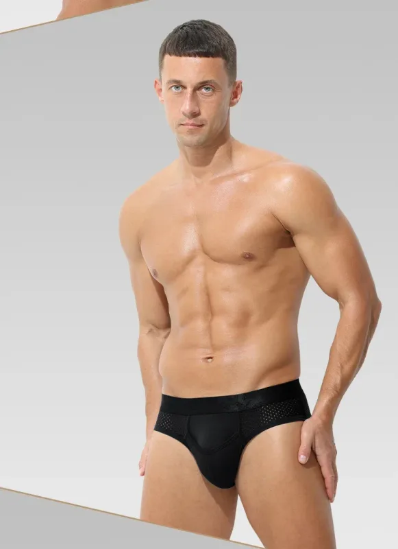 Calcinha de separação de bala masculina sexy u-convexo cuecas veia gelo seda escrotal aro esperma cordão shorts cabeças varicosas — image 22