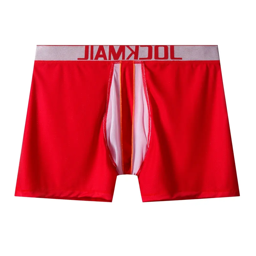 Sexy roupa interior masculina boxer 3d em forma de rede bolsa projetada painéis de malha respirável masculino boxershorts tronco cuecas masculinas — image 23