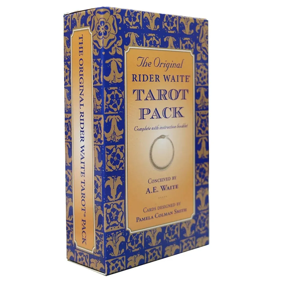 10,3*6 cm-es eredeti Rider Waite Tarot pakli, 78 db kártya kezdőknek, Classic Edition