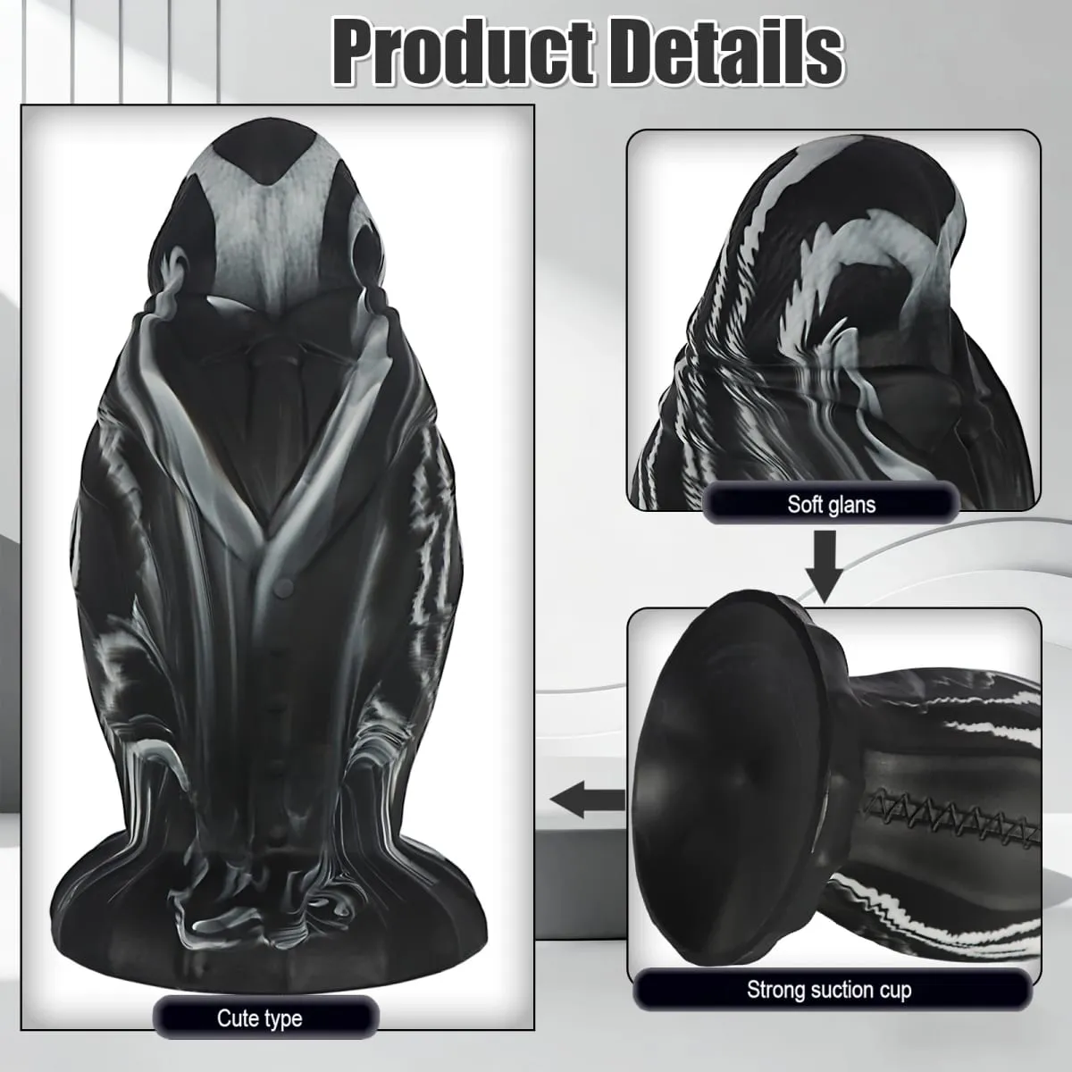 Huge Thick Anal Plug Big Suction Cup Butt Plug Silicone fantasy Anal Stretching dilator expander Adult Sex Toys For Women Men — image 3