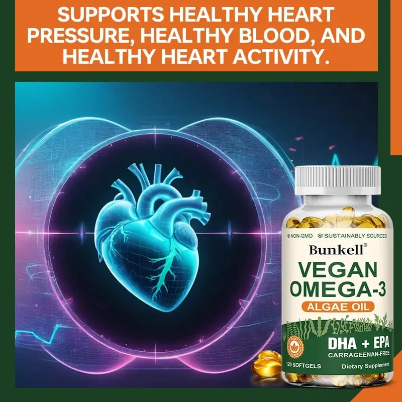 1000mg Algae Oil Supplement Supports Brain Cardiovascular and Vision Health Anti-inflammatory and Antioxidant — image 5