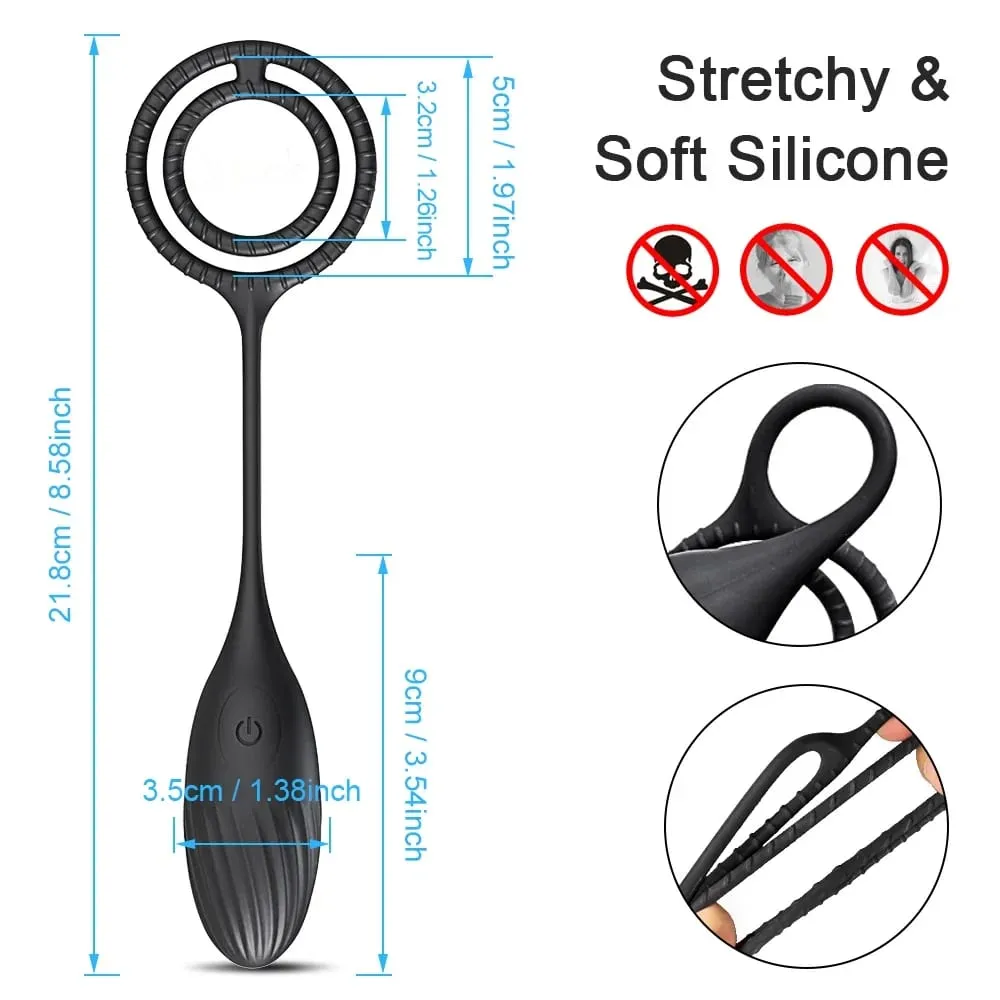 Vibrating Anal Vibrator Prostate Massager Anal Plug Cock Ring for Men Butt Plug for Gay Penis Ring Sex Toy for Male