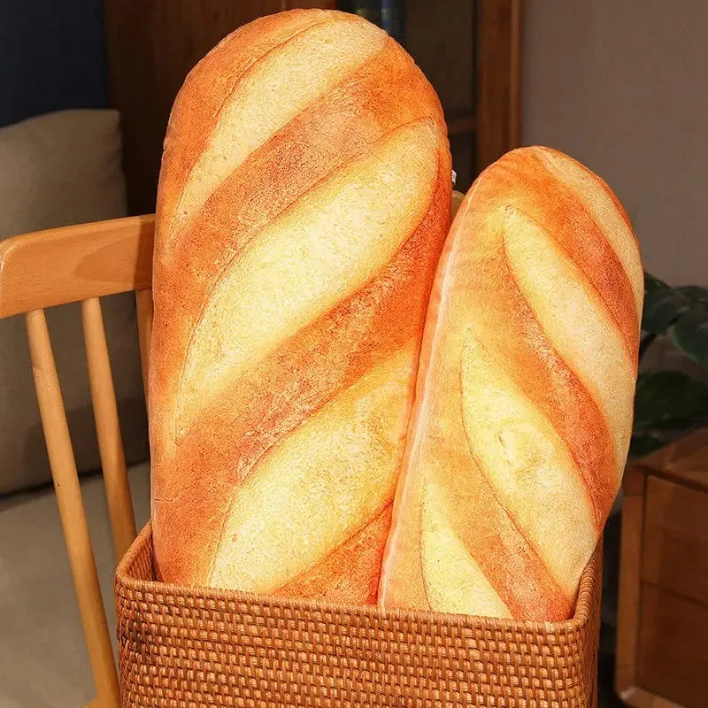 50cm/20cm Μαξιλάρι ψωμιού Γαλλικό ψωμί Λούτρινο Μαξιλάρι Γεμιστές Εικόνες Εκτύπωσης Φαγητό Peluche Party Prop Διακόσμηση Δώρο συντροφιάς ύπνου — image 5