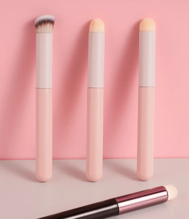 1/4Pcs Soft Mushroom Sponge Head Makeup Brushes Lipstick Lip Makeup Brush Portable Cosmetic Tools Foundation Concealer Brush