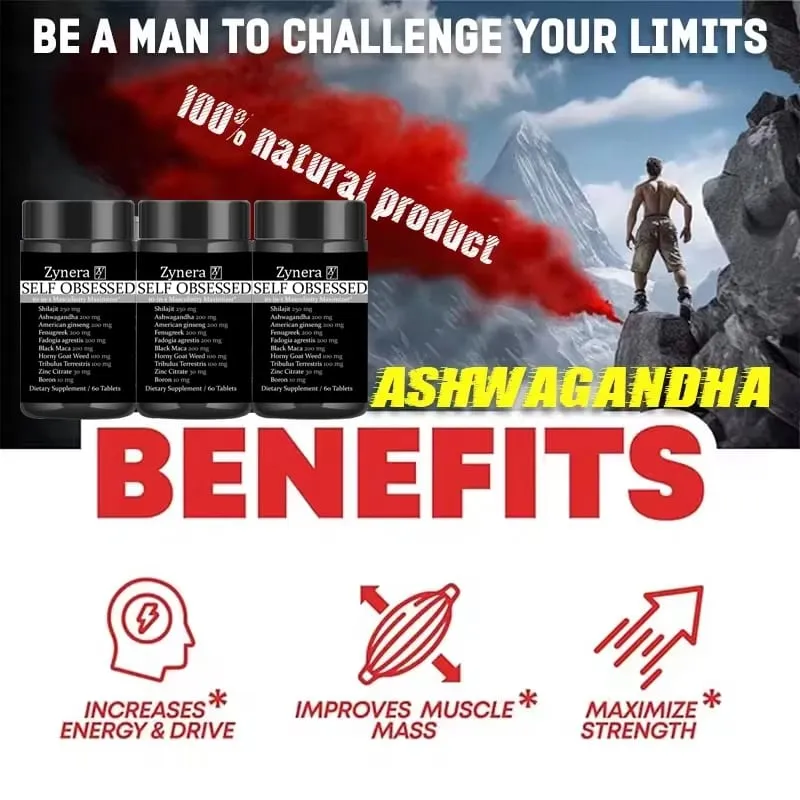 Ashwagandha Shilajit Maca Tablet Pen-is Supplement Anti-oxidation Immunity E-rection Capsules for Men — image 5