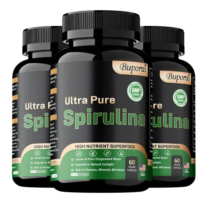Organic Spirulina Supplement - Detoxification Nutrition Immune System Health Cardiovascular Health AntioxidantSupplements