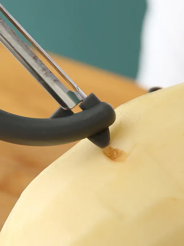 Éplucheur en acier inoxydable pour l'élimination de la peau des fruits et des pommes de terre, éplucheur manuel à épluchage rapide, coupe-légumes, outil de cuisine — image 4