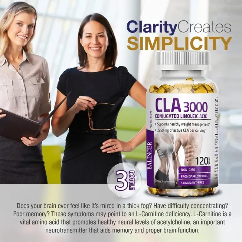 CLA 3000 - Healthy Weight Management Maintain Arterial Elasticity Promote Blood Circulation and Strengthen Immune Function — image 2